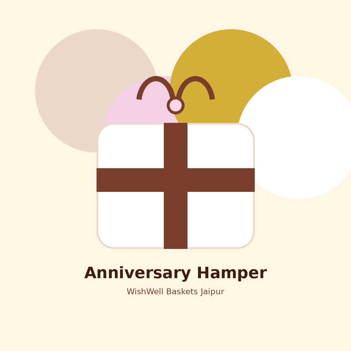 Anniversary gift hamper basket for couples in Jaipur