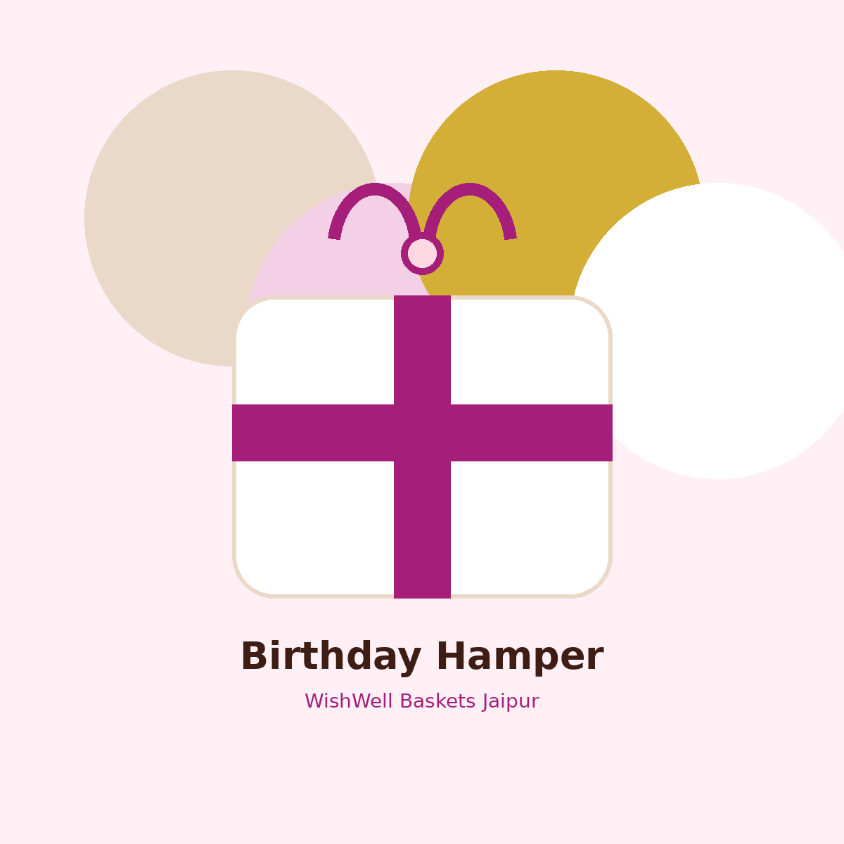 Birthday gift hamper in Jaipur with chocolates and photo card