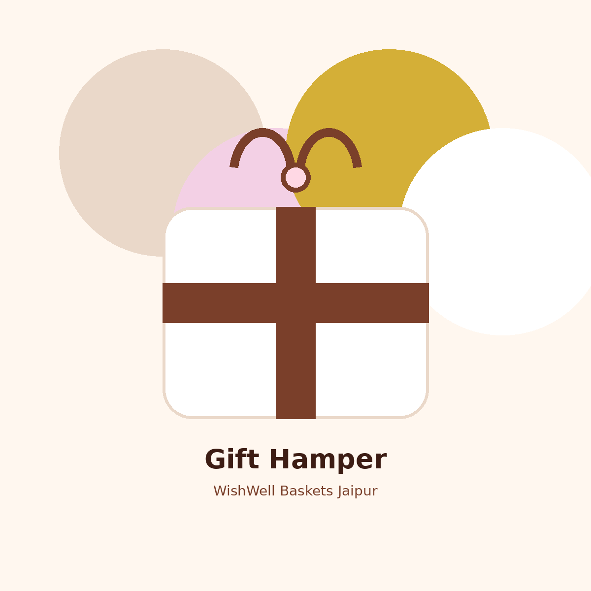 Custom gift hamper basket in Jaipur by WishWell