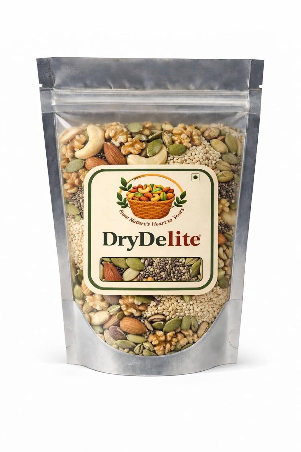 Dry Fruits & Seeds Mix Pouch, 250 gm