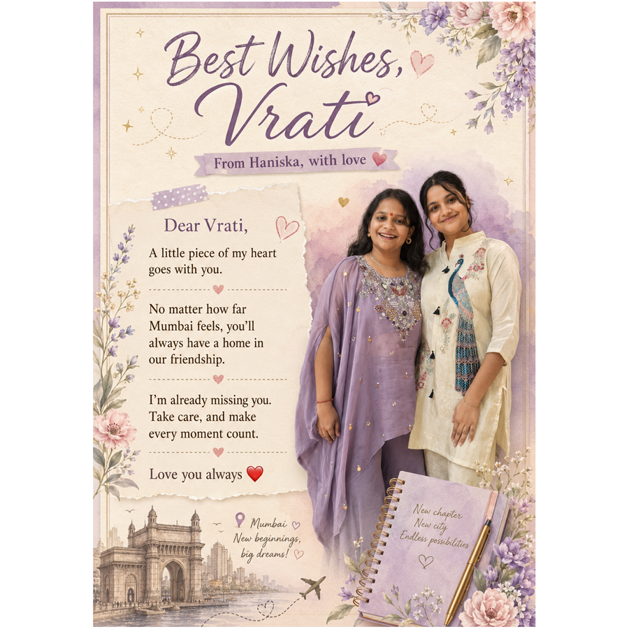 Personalized Photo Card A5